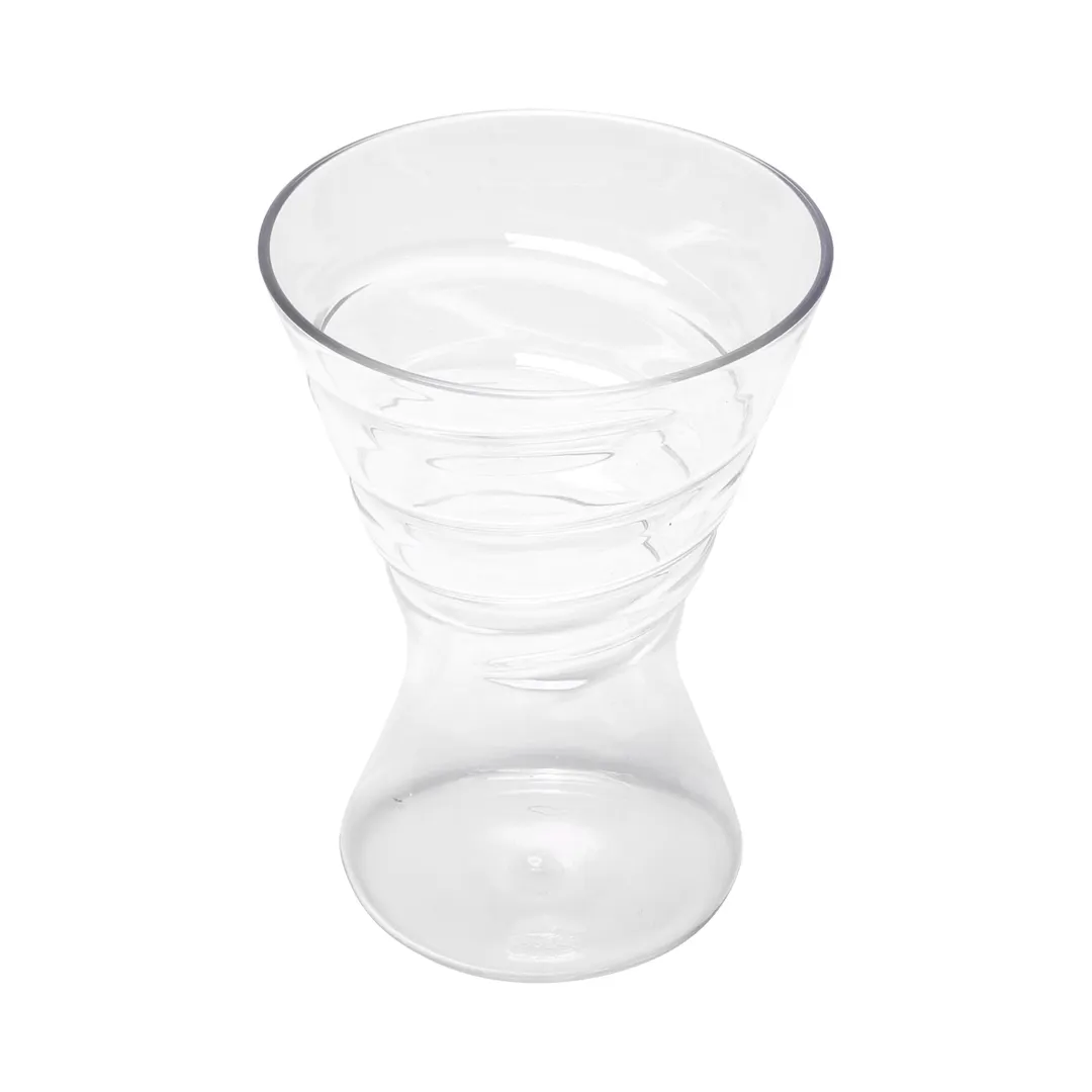 GET HND-1-CL - Dessert Time Spiral Glass, 10 oz Clear Tritan Plastic, 10 oz Capacity - 1 Dozen