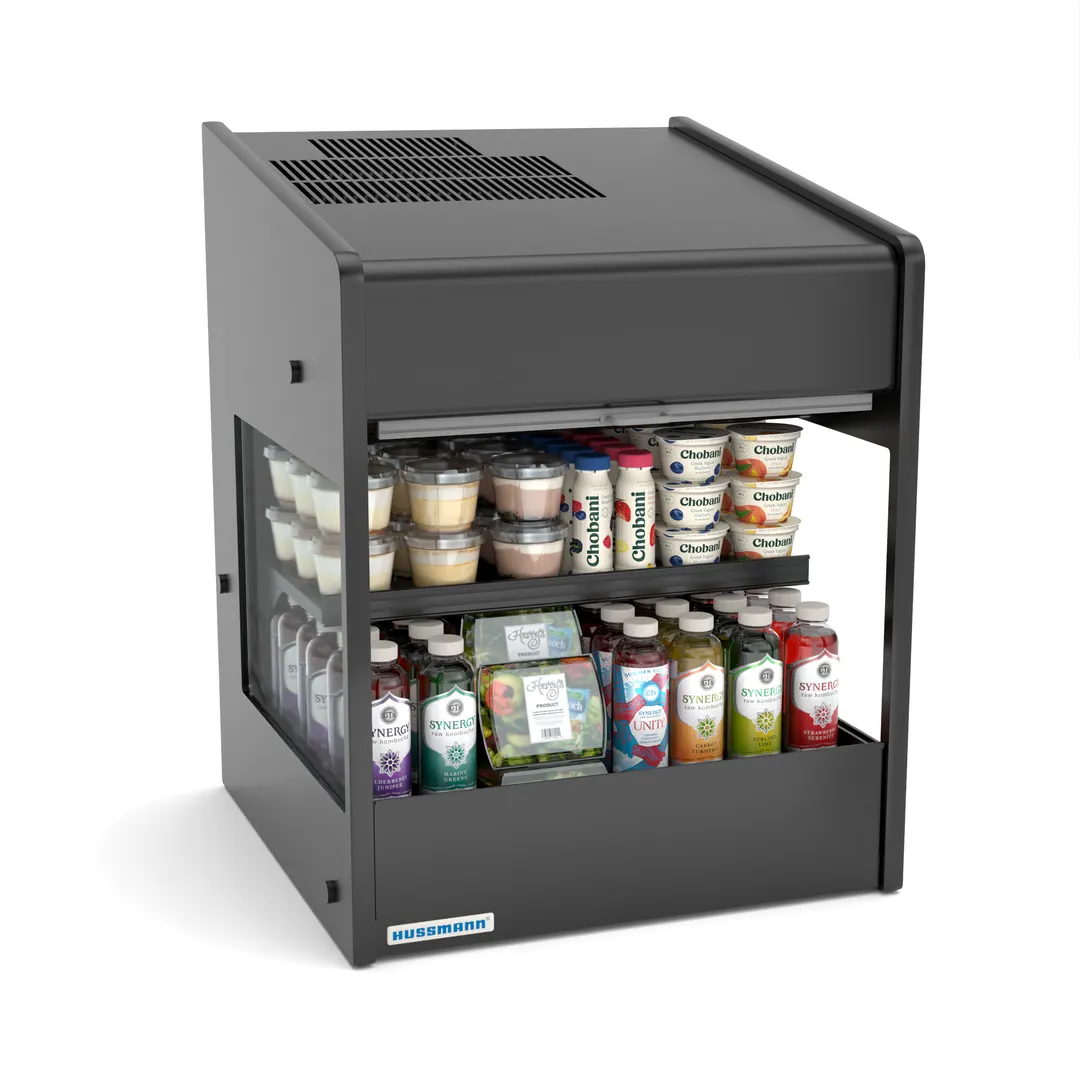 Hussmann FS-OT-1718-24A Open Air Merchandiser, R290 Self‑Contained, LED Canopy, Shelf, 120V NEMA 5‑15P