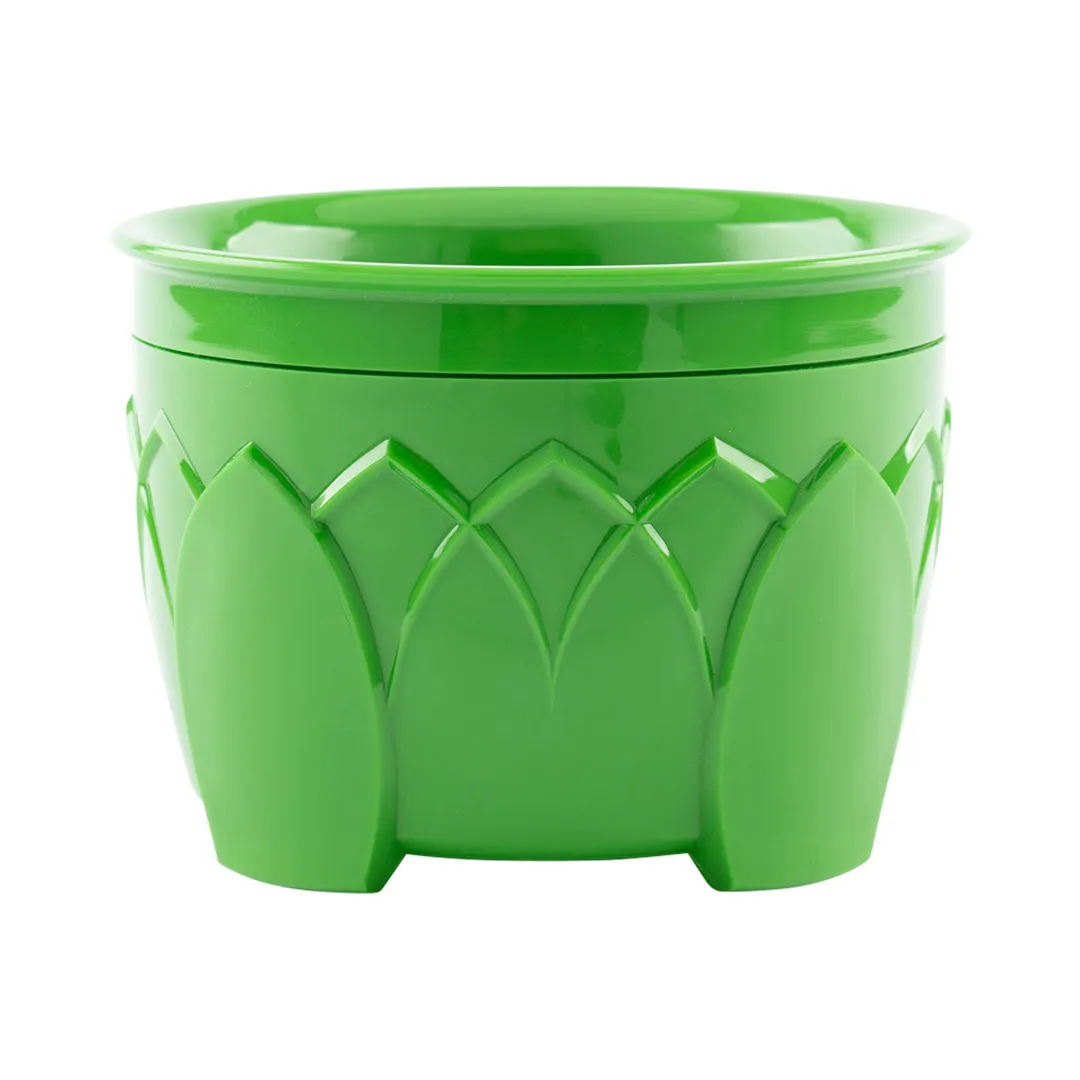 Dinex DX5200B75 - 5 oz Lime Green Round Plastic Bowl, 12" Diameter, Insulated PP, Safe - 12/Case