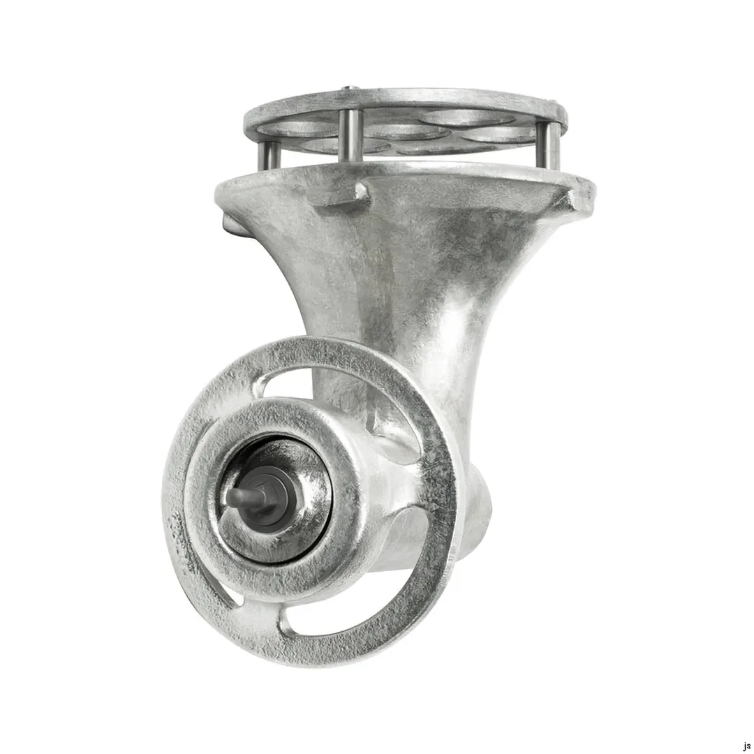 Hobart 22C/E-FS5PLT Funnel Throat Chop End Assy for #22 Hub Tin Cylinder Auger Knife 5 Carbon Steel Grind Plates