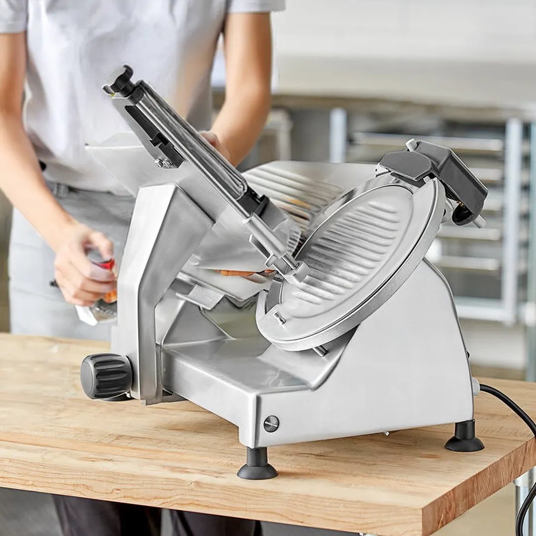 Centerline by Hobart EDGE10-11 - 10" Carbon Steel Meat Slicer, Belt Drive, Angle Feed, 1/2 HP, 120V