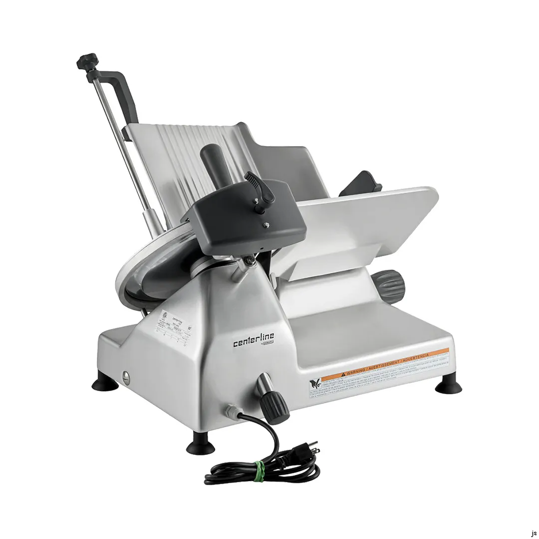 Centerline by Hobart EDGE12-11 - 12" Carbon Steel Meat Slicer, Angle Feed, Belt Drive, 1/2 HP, 120V