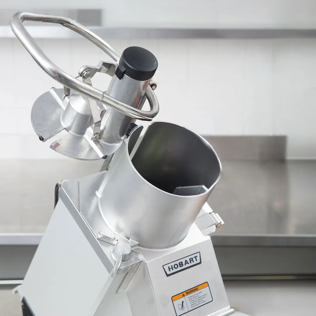 Hobart FP350-1A Benchtop Continuous Feed Food Processor with 3PLATE-3PACK-SS, 26 lbs per/min, 1 hp