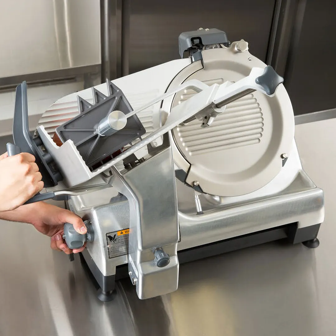 Hobart HS8N-1 Heavy Meat Slicer, 13" CleanCut Knife, 1/2 HP 120V Motor, Belt Drive, Manual Feed