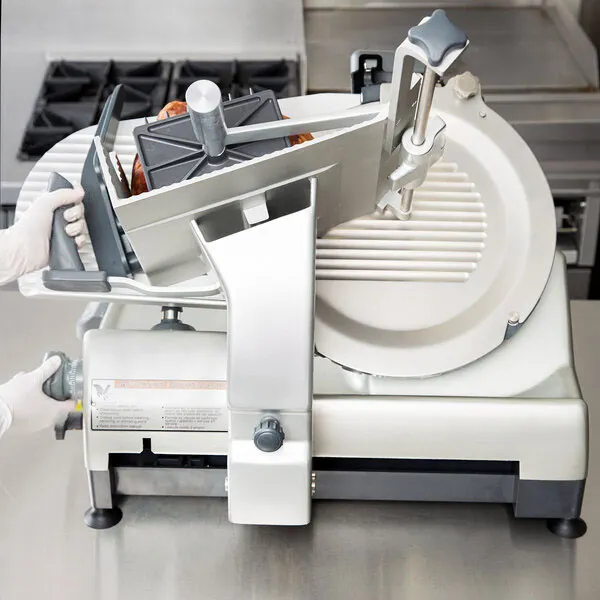 Hobart HS9-1 - 13" CleanCut™ Automatic Meat Slicer, 1/2 HP 120V, Anodized Aluminum, Belt Drive