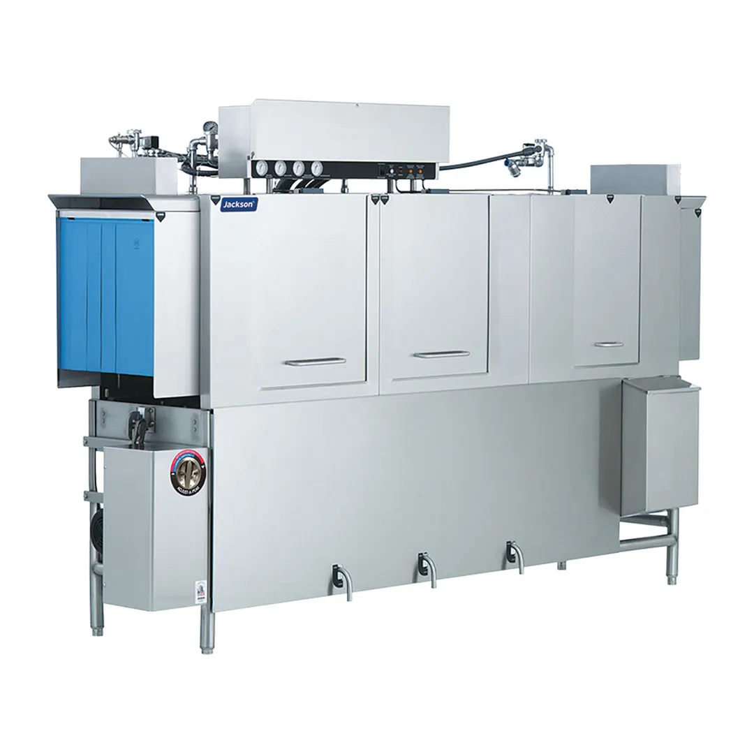 Jackson WWS AJ-100CE 100" Conveyor Dishwasher, 287 Racks/Hr - 222 Gal/Hr - High Temp without Booster