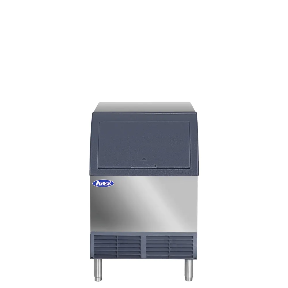 Atosa USA YRU0140A-161 Ice Maker With Bin, 24", 140 lb/24h Half‑Cube, R290