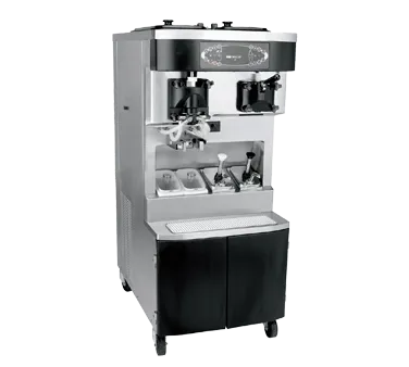 Taylor C606 Crown Soft‑Serve & Shake Machine, 2 × 20 qt Hoppers, 7 qt & 3.4 qt, Steel, Touchscreen