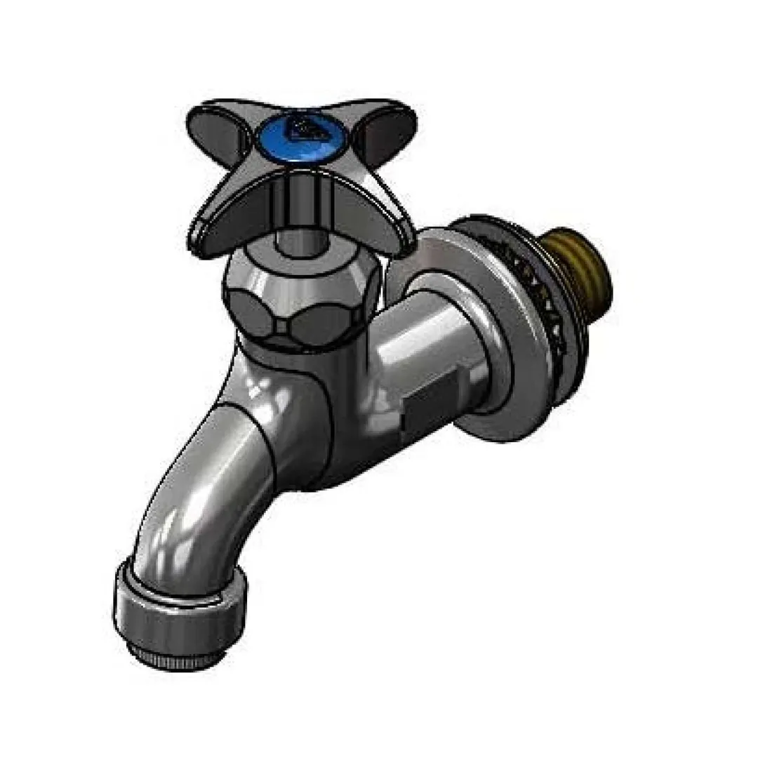 T&S Brass B-0700-LT-CR-K Wall / Splash Mount Faucet