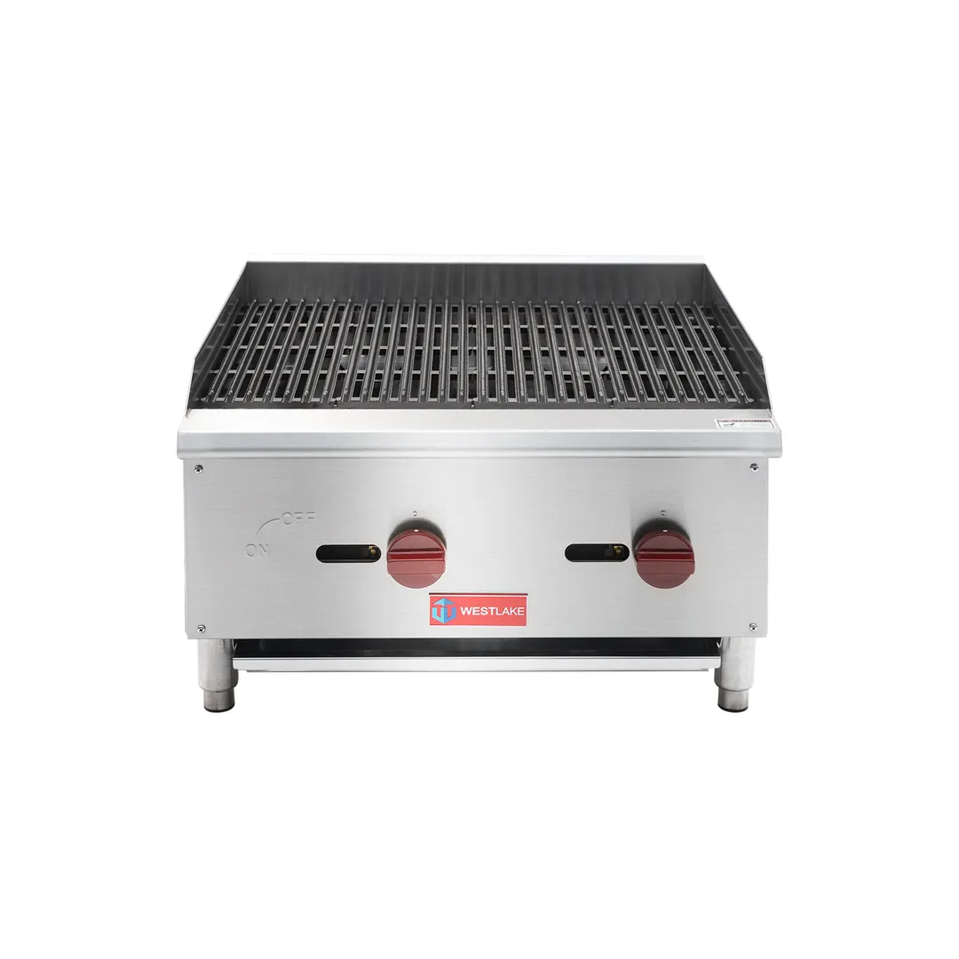 Westlake ECB-24S Countertop Gas Griddle / Charbroiler