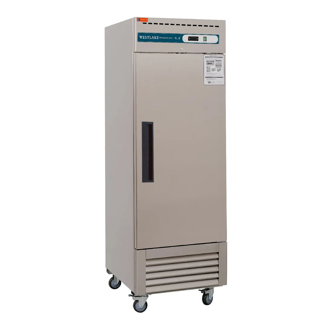 Westlake WKF-23B 27" 1-Solid Door Reach-In Freezer, Bottom Mounted, 23 cu. ft. Stainless Steel
