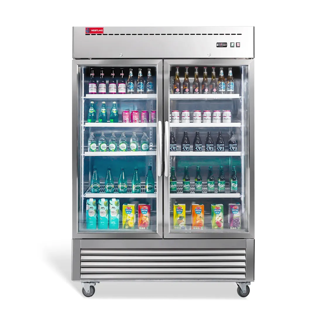 Westlake WKR-49BG 49 cu ft Reach‑In Merchandiser Refrigerator, Stainless Steel, Fan‑Cooled, R290