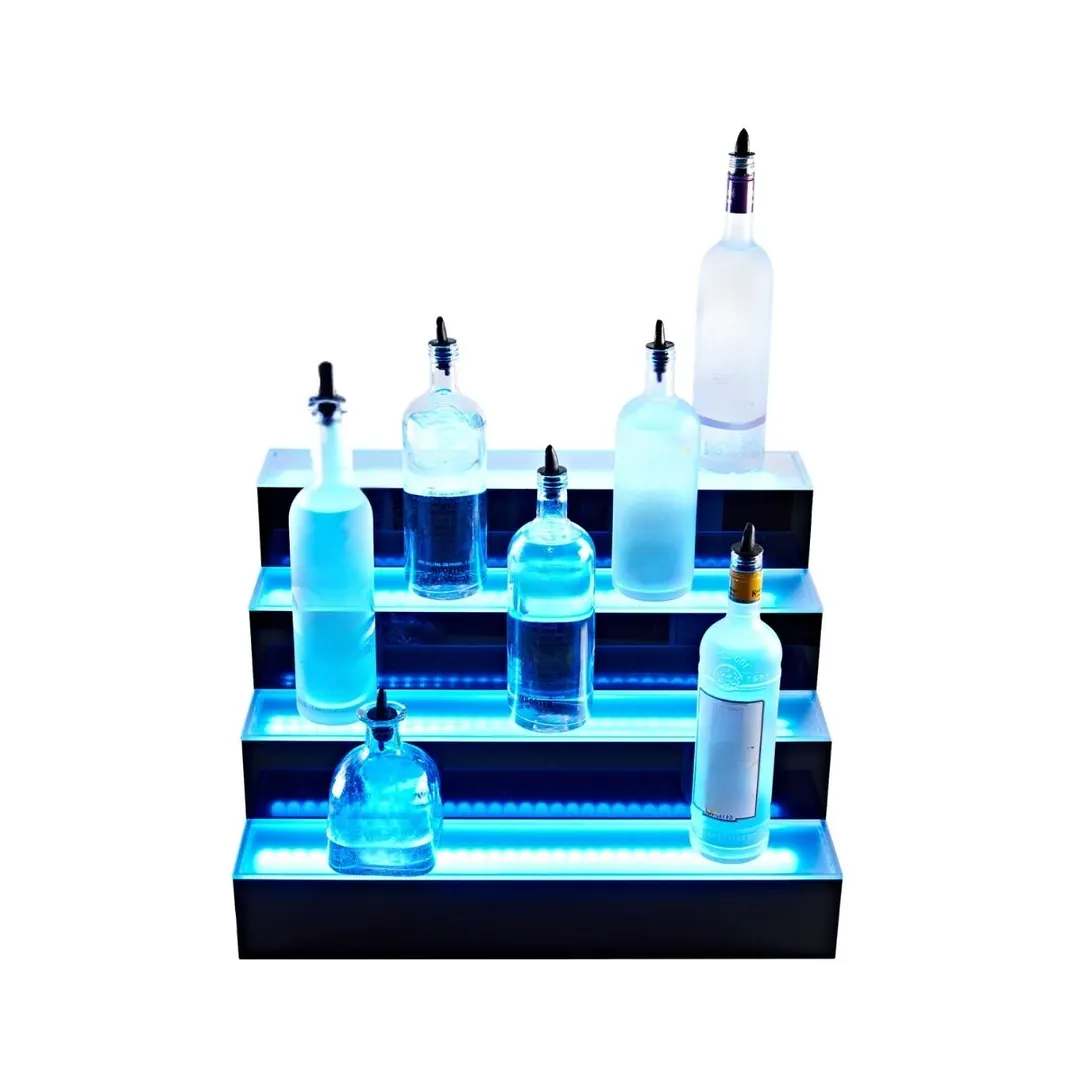 Beverage Air LBD3-24L 24" Three Tier Lighted Liquor Display, 18 Bottles