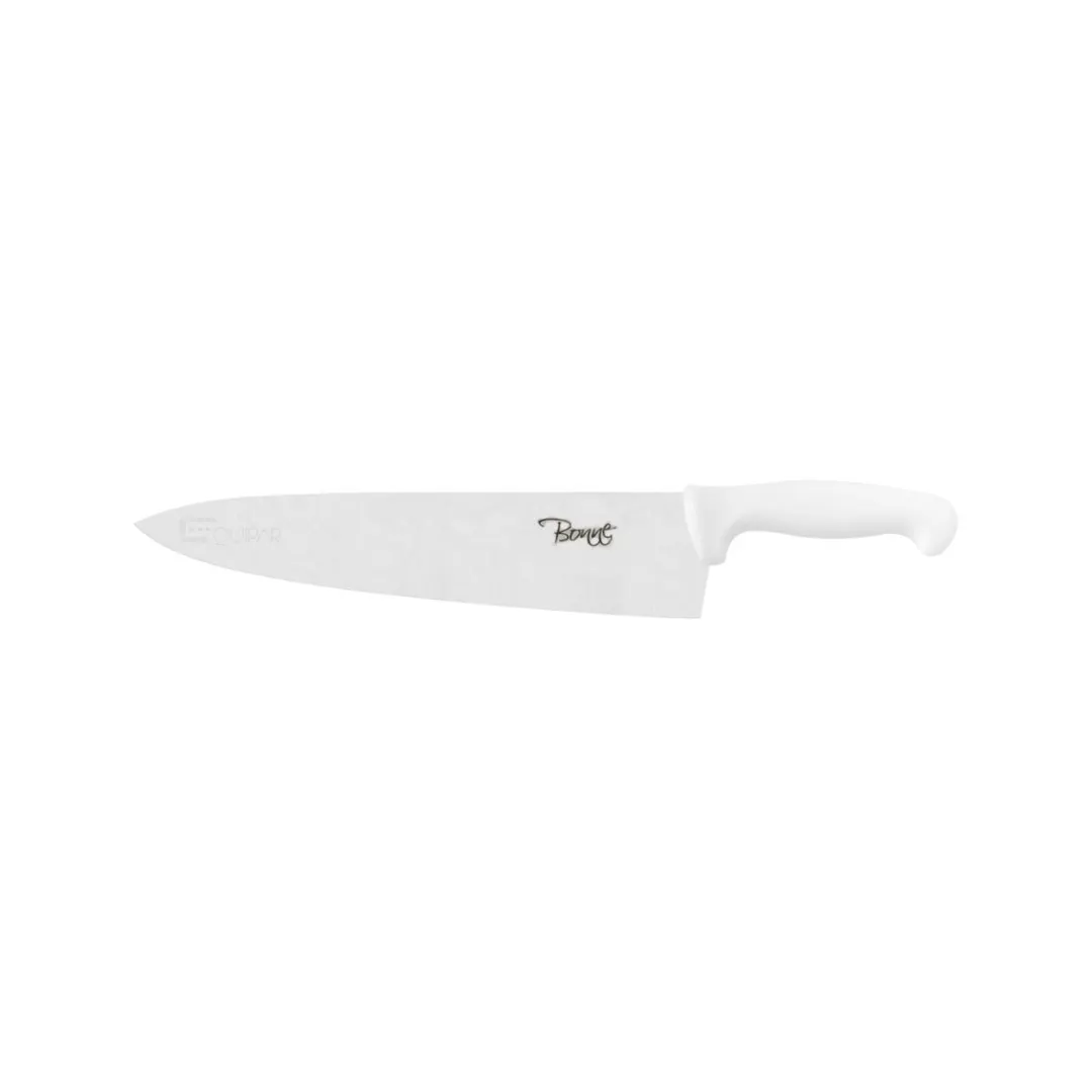 Concasse MCCCHEF12 Chef Knife – 12" Blade, White Plastic Handle, Steel Construction, 12"-14" Length