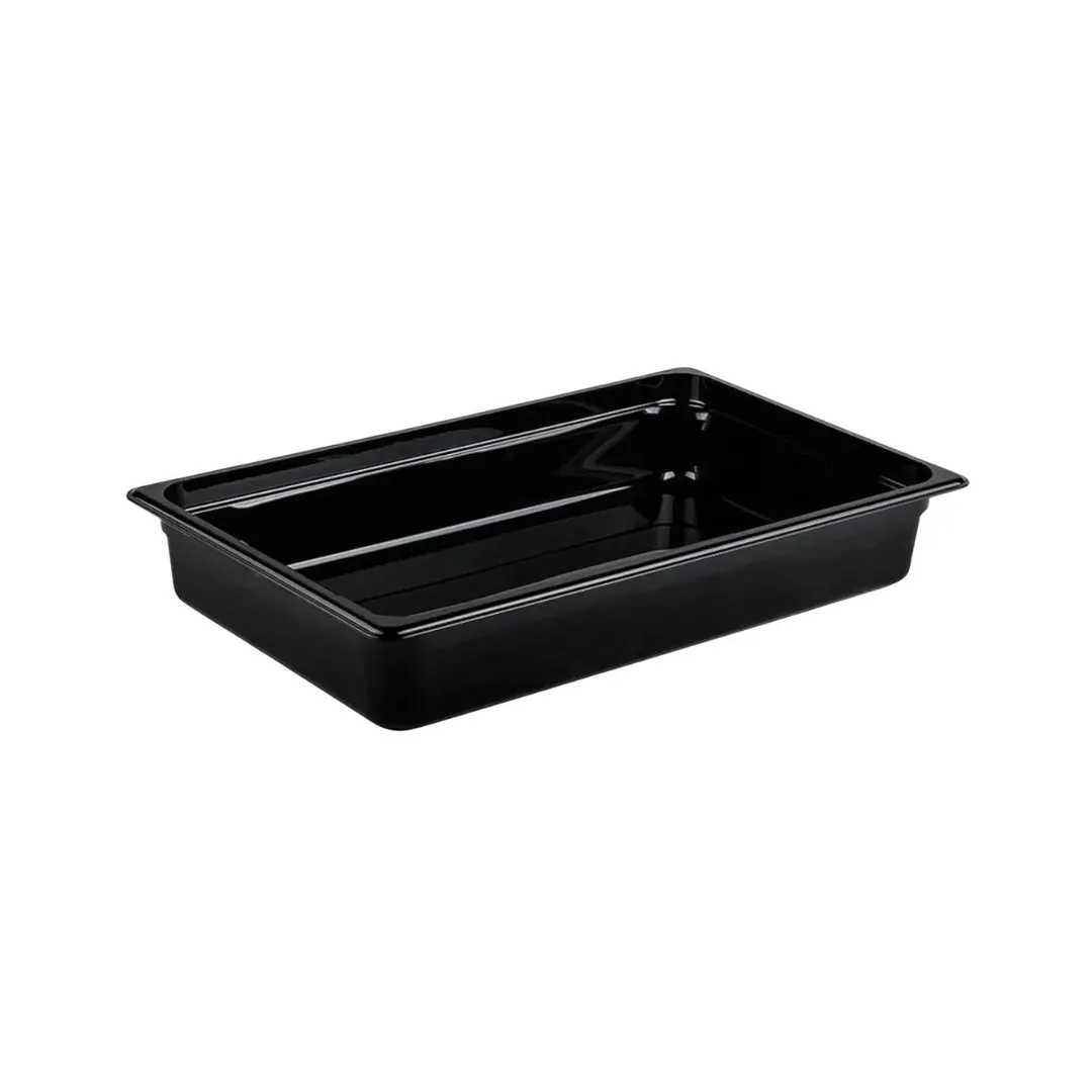 Concasse MCIP1110N Food Pan, 20"¾ W X 12"¾ D X 4" H, Black Polycarbonate, NSF, Dishwasher Safe