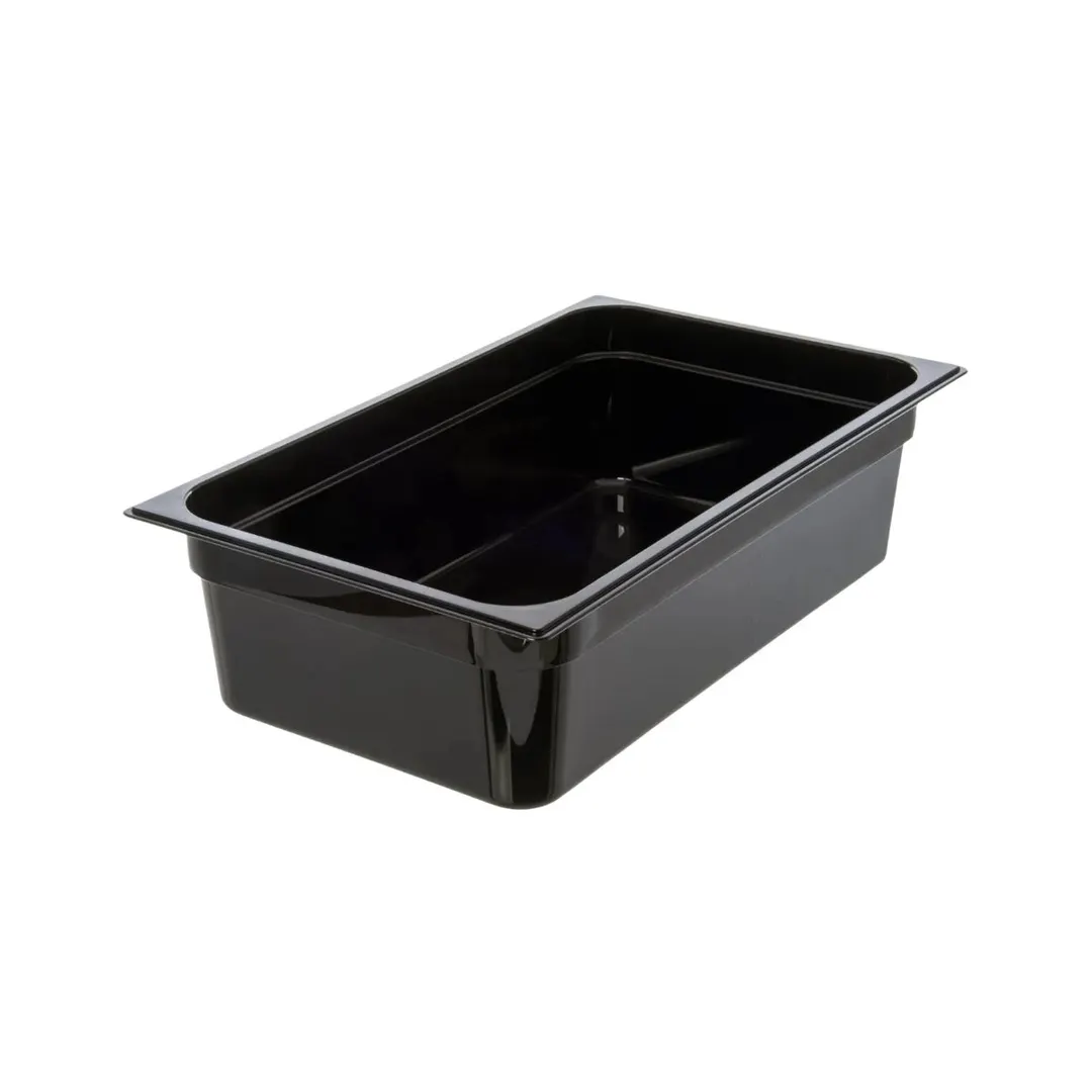 Concasse MCIP1115N Plastic Food Pan, 20-3/4" W x 12-3/4" D x 6" H, Black Polycarbonate, NSF