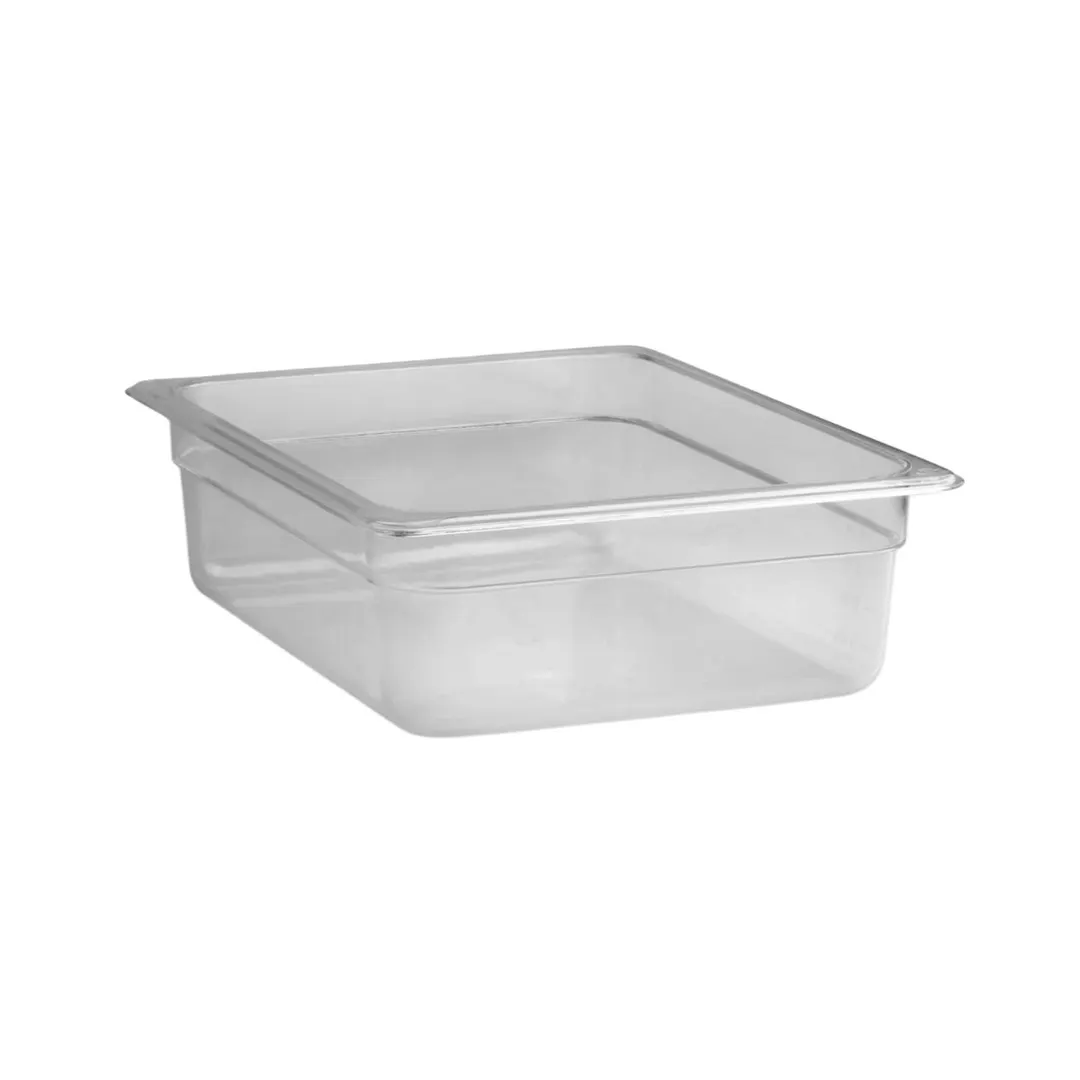 Concasse MCIP1210 - 1/2‑Size Clear PC Pan, 10-3/8" W x 12-3/4" D x 4" H, NSF, Dishwasher Safe