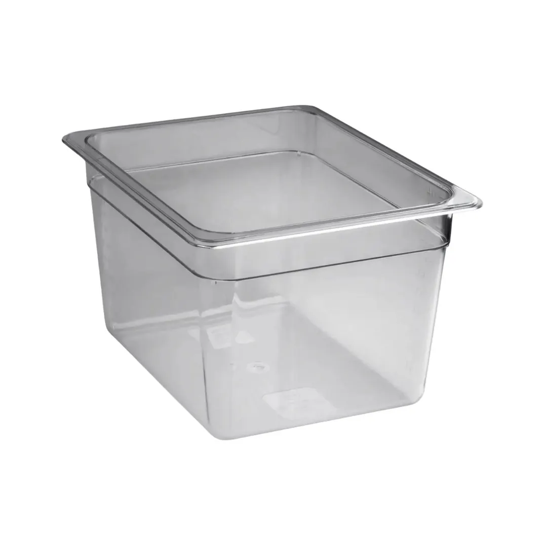Concasse MCIP1220 1/2 Size Clear Polycarbonate Pan, 10-3/8" W x 12-3/4" D x 8" H, Stackable, NSF