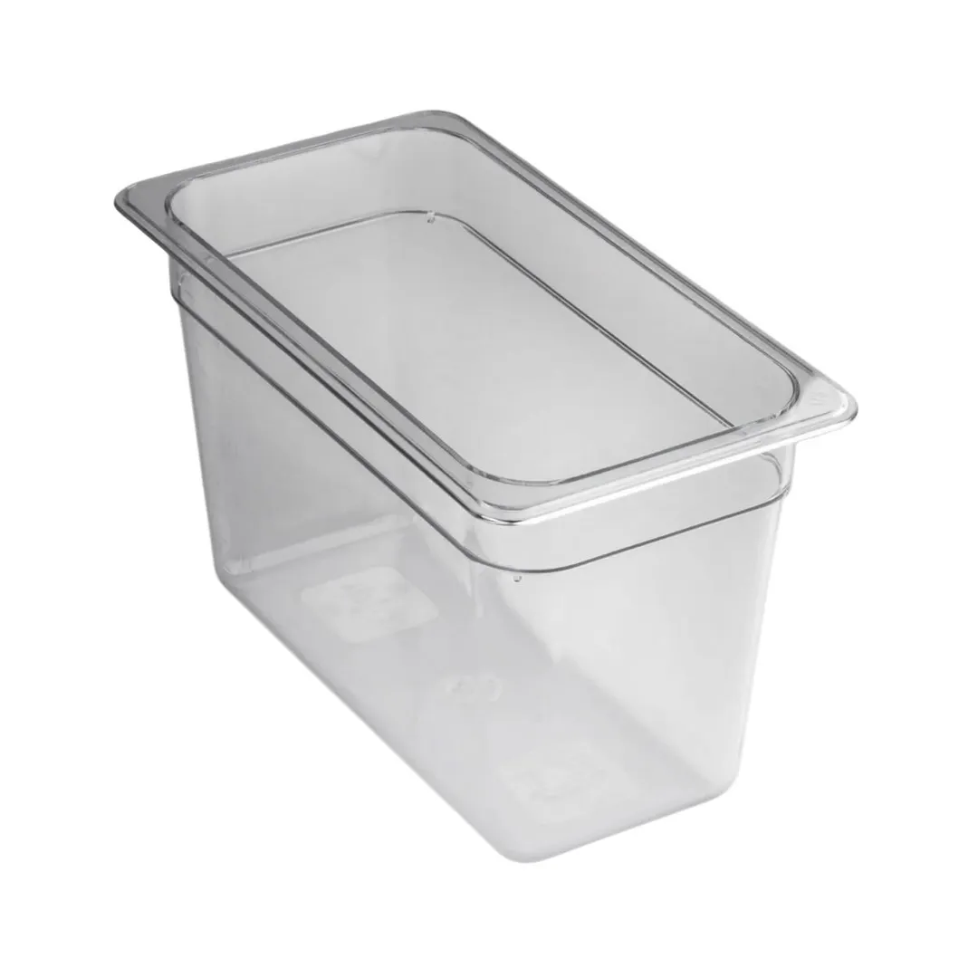 Concasse MCIP1320 1/3 Size Clear Polycarbonate Food Pan, 6‑7/8" W x 12‑3/4" D x 8" H, NSF