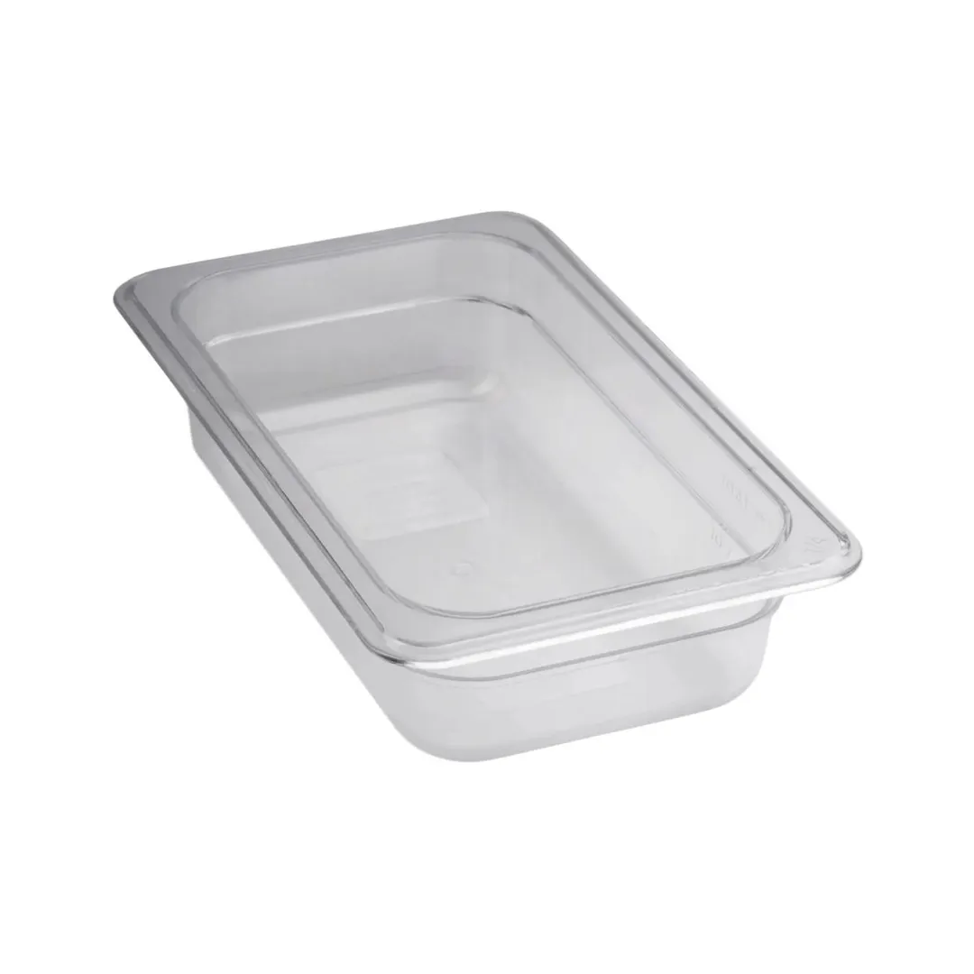 Concasse MCIP1406 - 1/4 Size Clear Polycarbonate Food Pan, 6-3/8" W x 10-3/8" D x 2-1/2" H 2.5" Deep