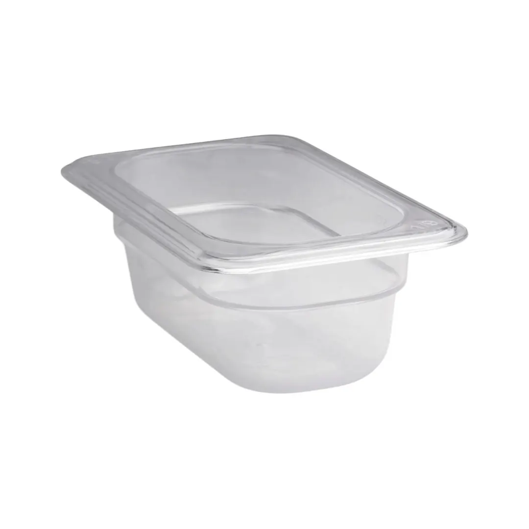 Concasse MCIP1906 1/9 Size Clear PC Food Pan, 6-7/8" W x 4-1/4" D x 2-1/2" H, NSF