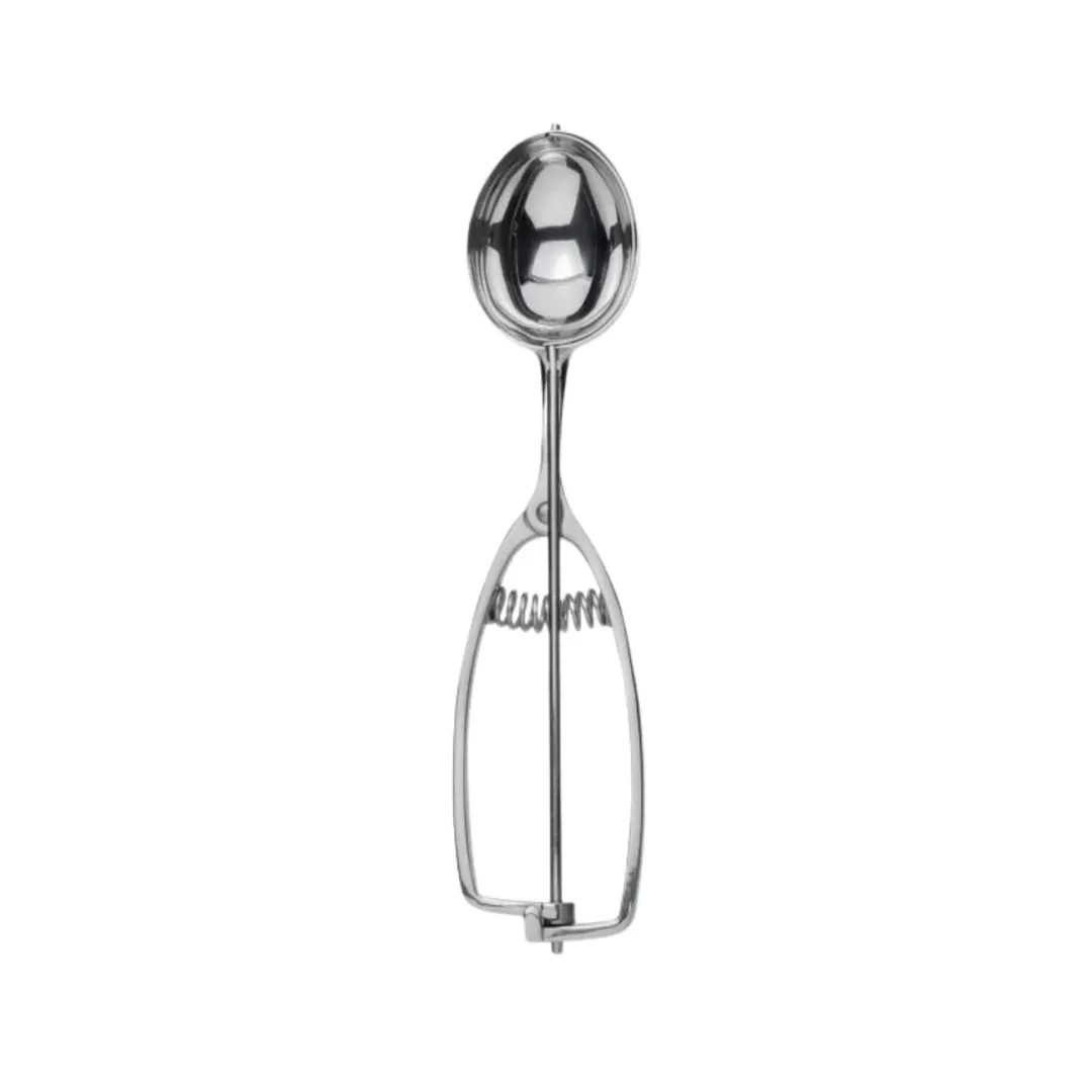 Concasse MCPP14AI - 14" Disher, 2 Oz Solid Stainless Steel Spoon with Gray Plastic Handle