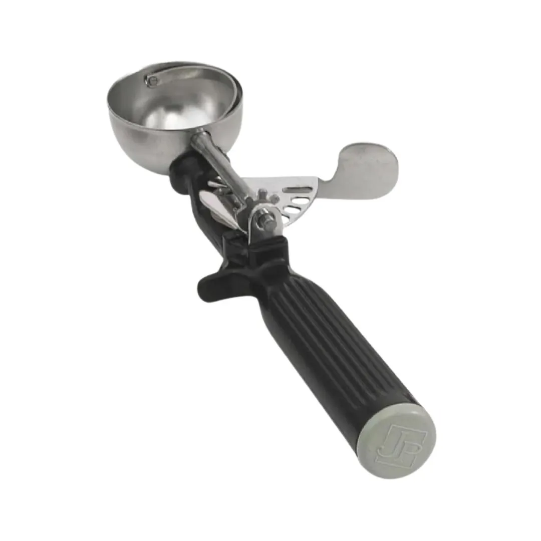 Concasse MCPP30L - Portion Spoon 30" 1 Oz, Stainless Steel, Black Plastic Handle, Reinforced Disher