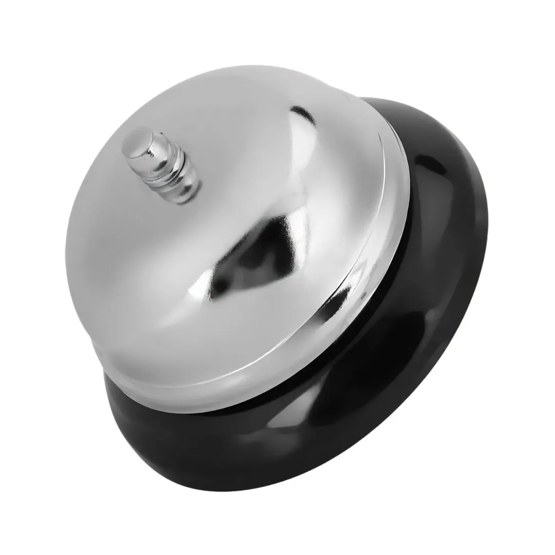 Concasse MCT02 Call Bell – 4" Stainless Steel Kitchen Essential, Metal Ring For Commercial Use