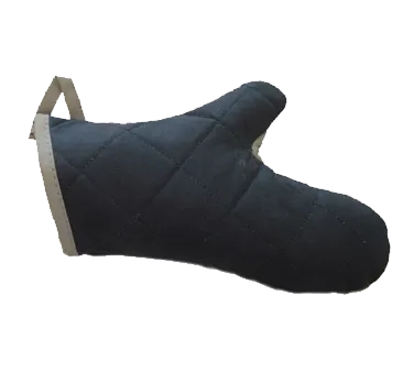Chef Revival 2PX23BKBK Pyrotex Oven Mitt, 13" Long, Kevlar Thread, Black with Beige Trim - 1 Pair/Bag