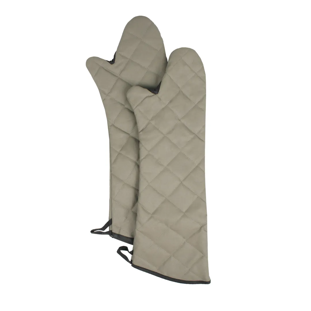 Chef Revival 2PX24ELBETF-2 Pyrotex Oven Mitt, 24" Beige with Black Trim, Flame‑Resistant - 1 Pair