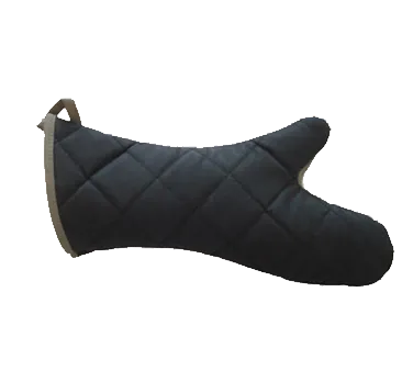 Chef Revival 2PX27BKBK Pyrotex Oven Mitt, 17" Elbow Length, Kevlar, Black/Beige Trim - 1 Pair/Bag