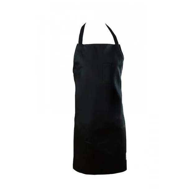 Chef Revival 412BA-BK Bib Apron, 29" x 34", Adjustable Neck Strap, Poly/Cotton, Black