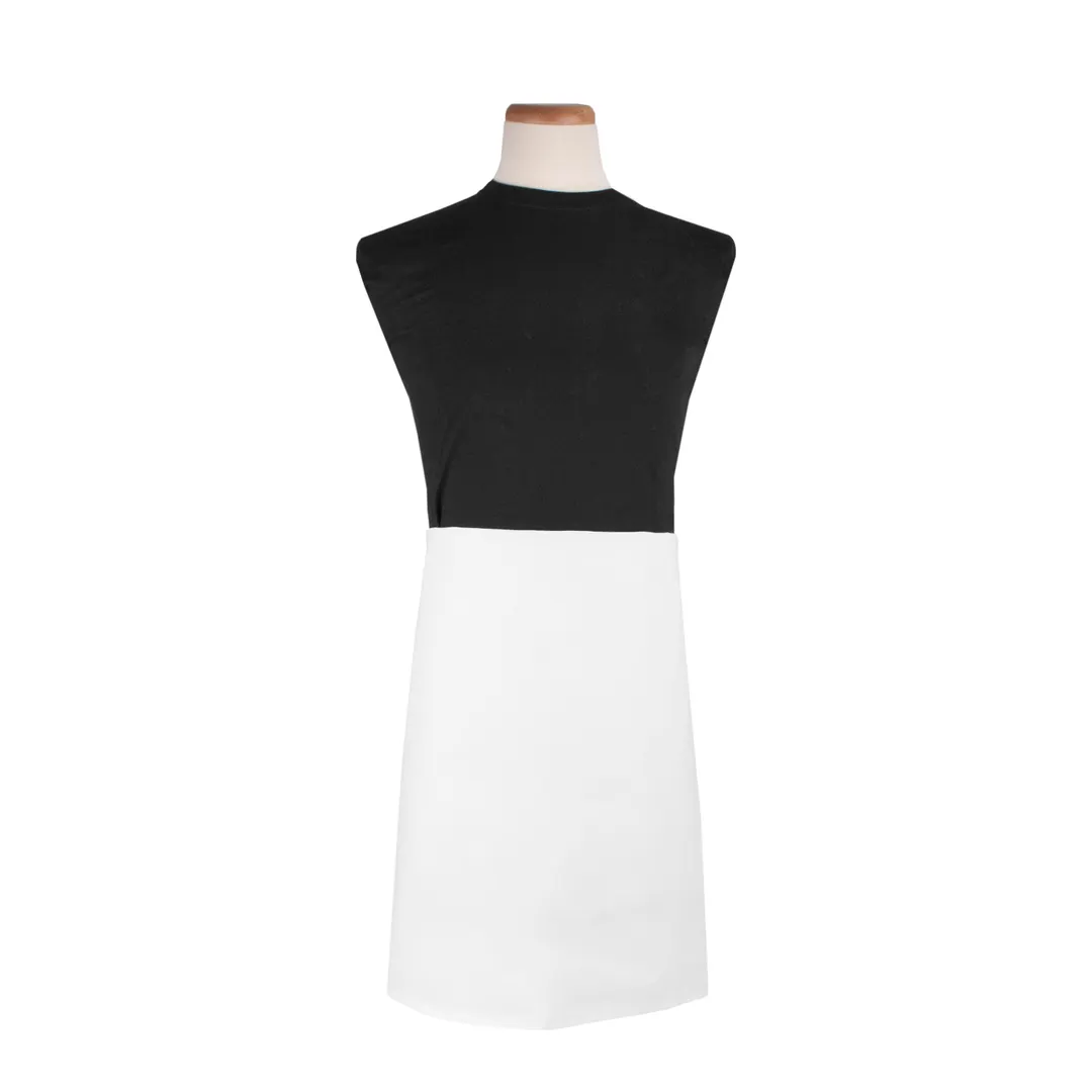 Chef Revival 4WAWH Waist Apron, 32" x 21-1/2", Reversible, White, Cotton/Poly Blend