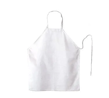 Chef Revival 600PS-NP Bib Apron, 27" x 32", White, DuraSERV 100% Spun Polyester