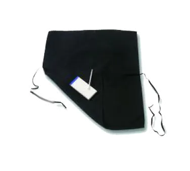 Chef Revival 603FWPS-BK Four-Way Waist Apron, 28" x 17", Black, DuraSERV® 100% Spun Polyester