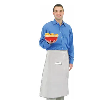 Chef Revival 607BA2-WH Bistro Apron, 28"x 34", 2 Pockets, Heavyweight 50/50 Twill, White