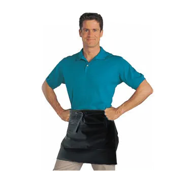 Chef Revival 607HBA2-BK Waist Apron, 28" x 19", 2 Pockets, Self‑Tie, EZ‑Blend Twill, Black