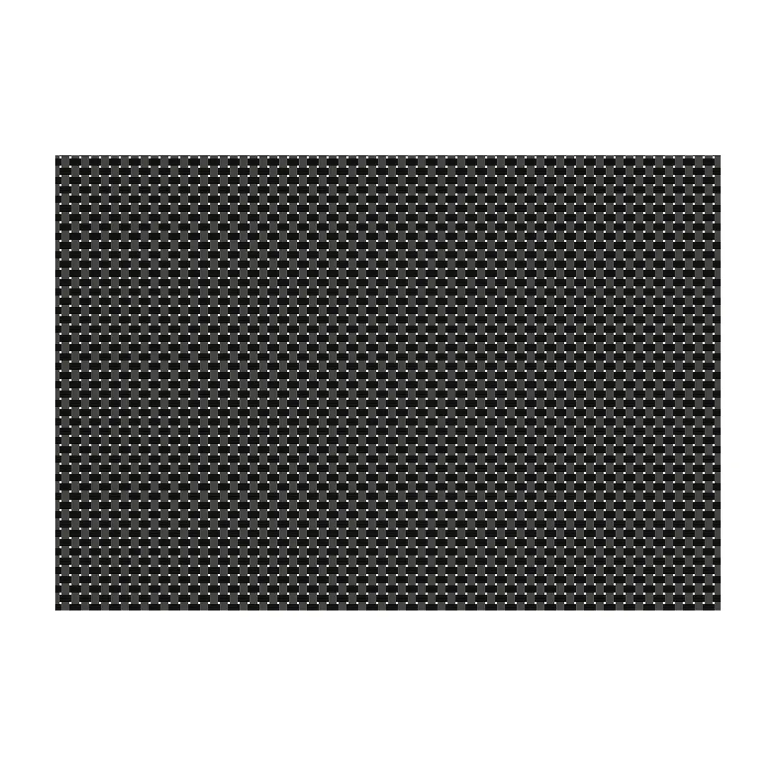 Chef Revival 64801 Placemat, 13" x 19", Charcoal PVC‑Coated Polyester Yarn, Wipe Clean
