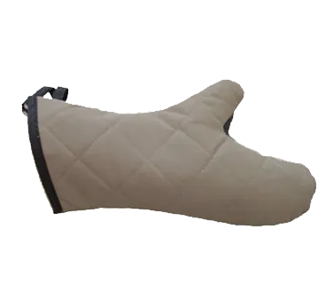 Chef Revival CL2PX23BETF-1 Pyrotex Oven Mitt, 13" Wrist Length, Seamless Grip, Beige with Black Trim