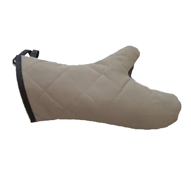 Chef Revival CL2PX23BETF Pyrotex Oven Mitt, 13" Flame-Resistant, Beige with Black Trim - 1 Pair