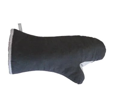 Chef Revival CL2PXTR26BKB Pyrotex Oven Mitt, 16" Elbow Length, Flame-Resistant, Black - 1 Pair