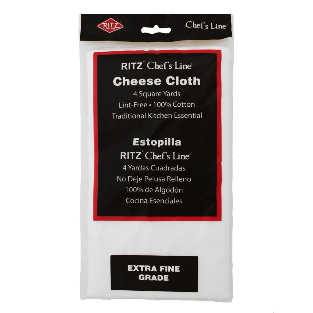 Chef Revival CLCH242004-1 Cheesecloth, Fine Mesh, Lint-Free, 4-Square Yards, 100% Cotton, 24/20 - Pack