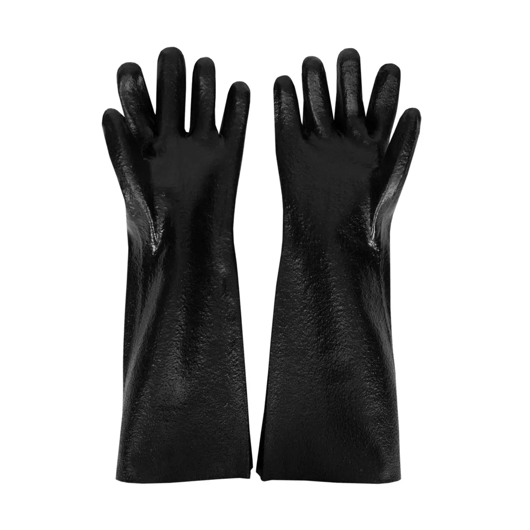 Chef Revival CLGLR28BK - 18" Rubber Dishwashing Gloves, Black, Waterproof, Resistant to 180°F, 1 Pair