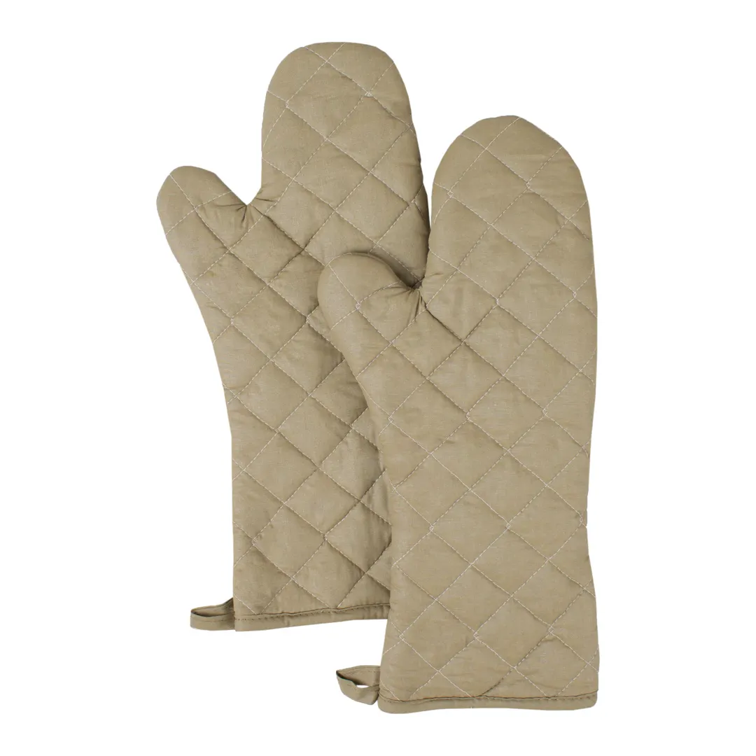 Chef Revival CLOMT26TN-1 Oven Mitt, 16" Elbow Length, Non-Stick Silicone, Tan, 1 Pair