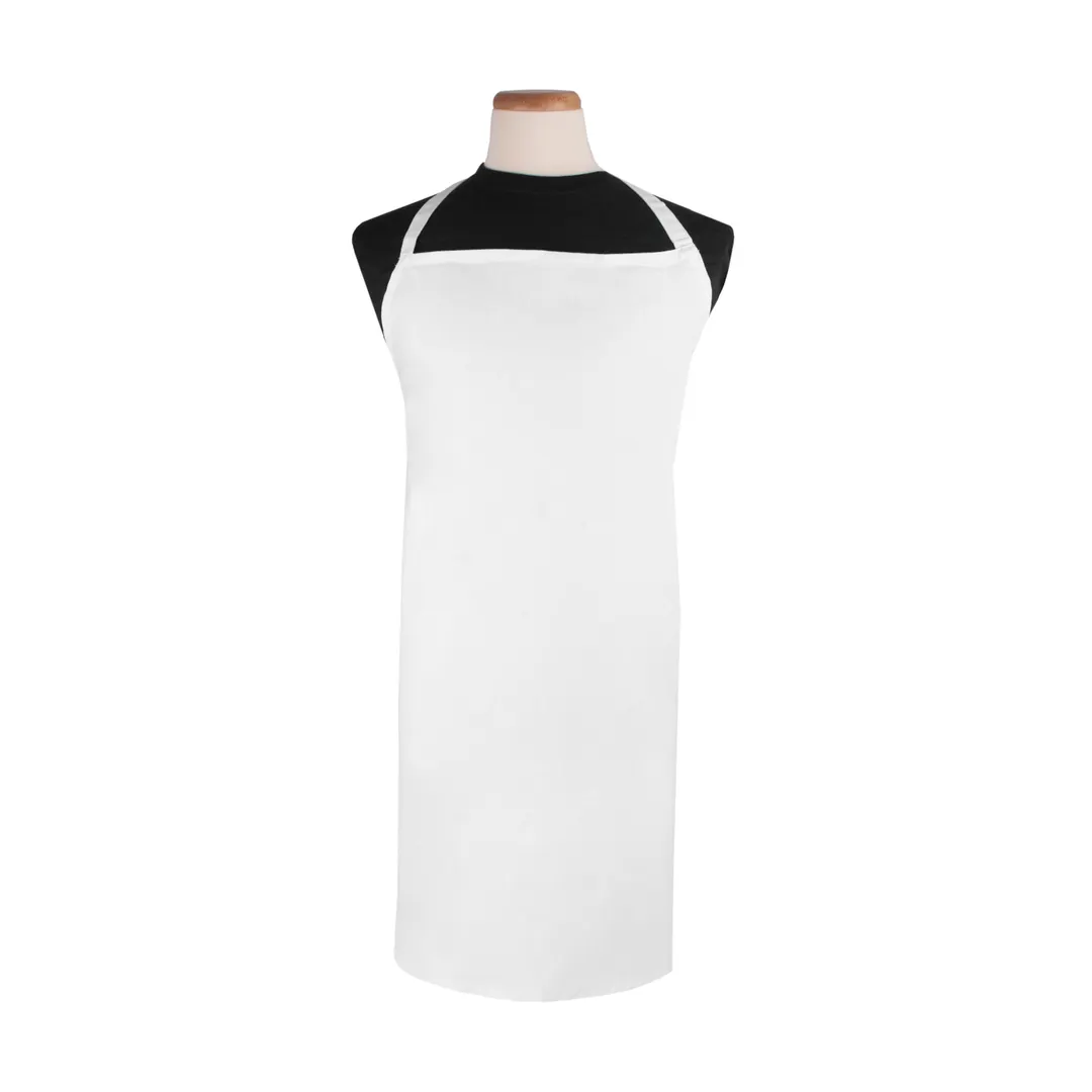 Chef Revival CLWBAWH Bib Apron, 36" x 34", White, Cotton/Poly Blend, Extra Wide & Long
