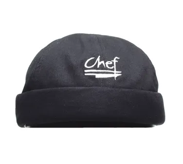 Chef Revival H060BK Chef's Beanie, 100% Cotton, Black, One Size Approx. 12" Circumference