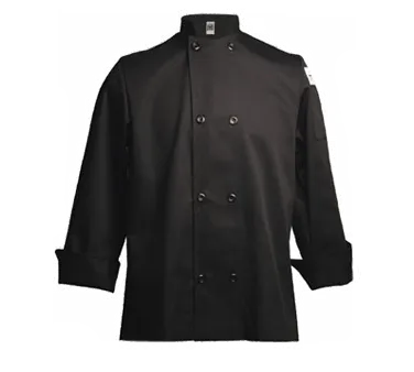 Chef Revival J061BK-3X Chef's Jacket, 3X-Large, Black, Poly/Cotton, Long Sleeve, Double Breasted
