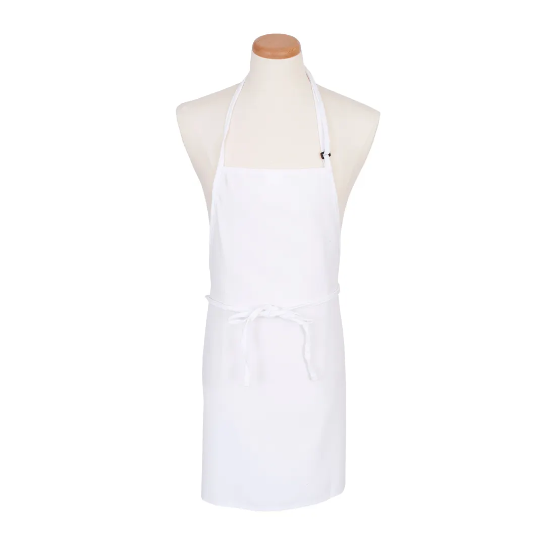 Chef Revival NPBIAWH Bib Apron – 26" x 31" White, Adjustable, Polyester, Water‑Resistant