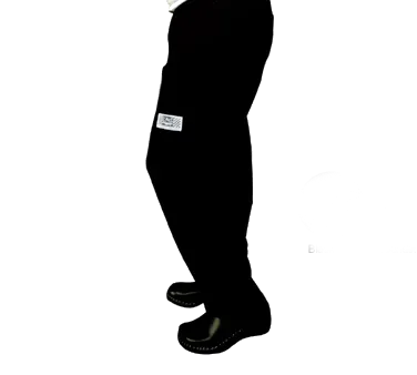 Chef Revival P002BK-S EZ Fit Unisex Chef's Pants, Small, Poly/Cotton Blend, Black, Elastic Waistband