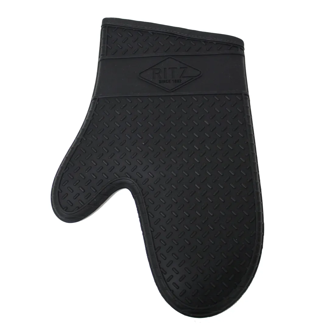 Chef Revival RZS685BK13 Oven Mitt, 13" Black Silicone, Heat‑Resistant 685°F, FDA